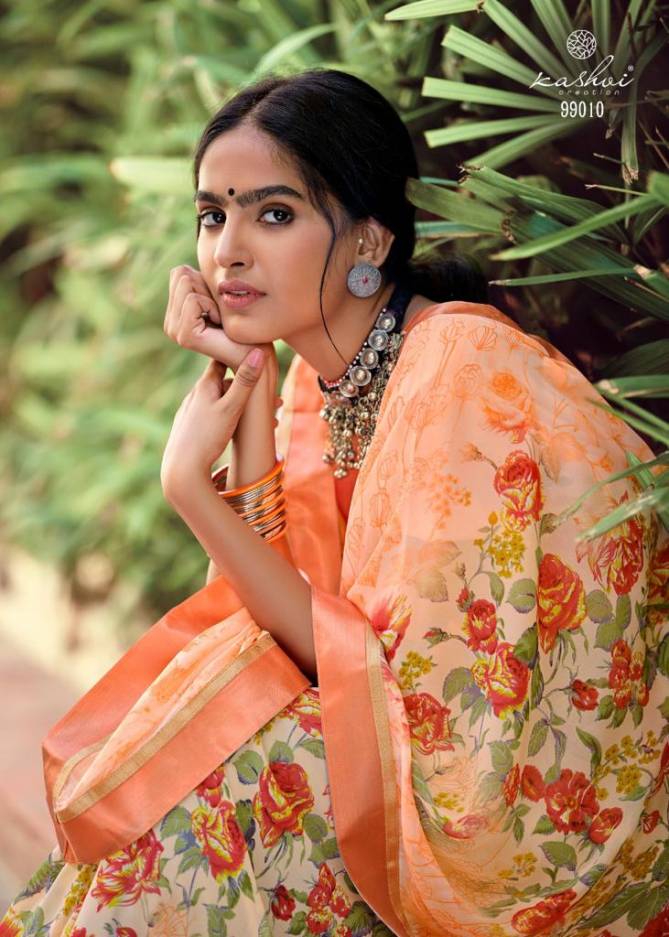 Kashvi Phulwari Casual Wear Georgette Printed Designer Saree Collection